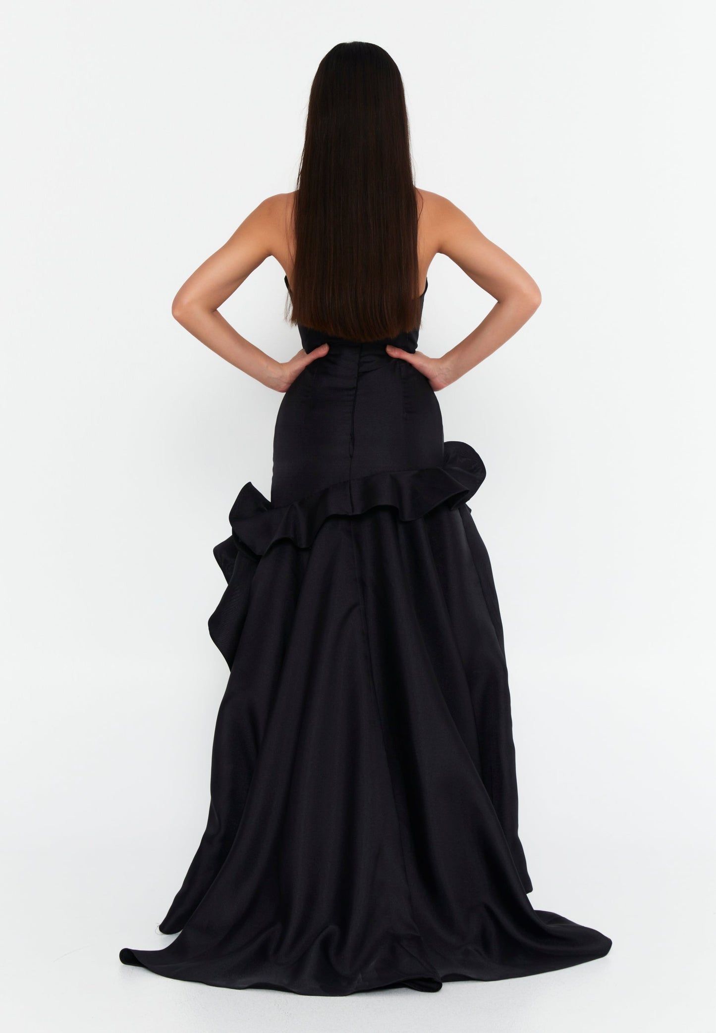 Strapless Maxi Polyester Fit & Flare Regular Prom Dress Unit Price: €107