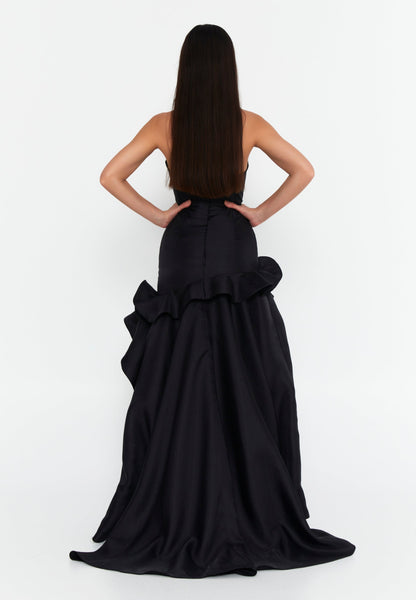 Strapless Maxi Polyester Fit & Flare Regular Prom Dress Unit Price: €107