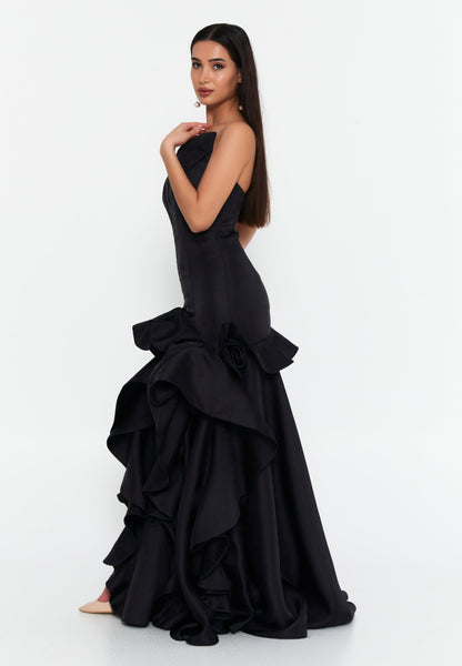 Strapless Maxi Polyester Fit & Flare Regular Prom Dress Unit Price: €107
