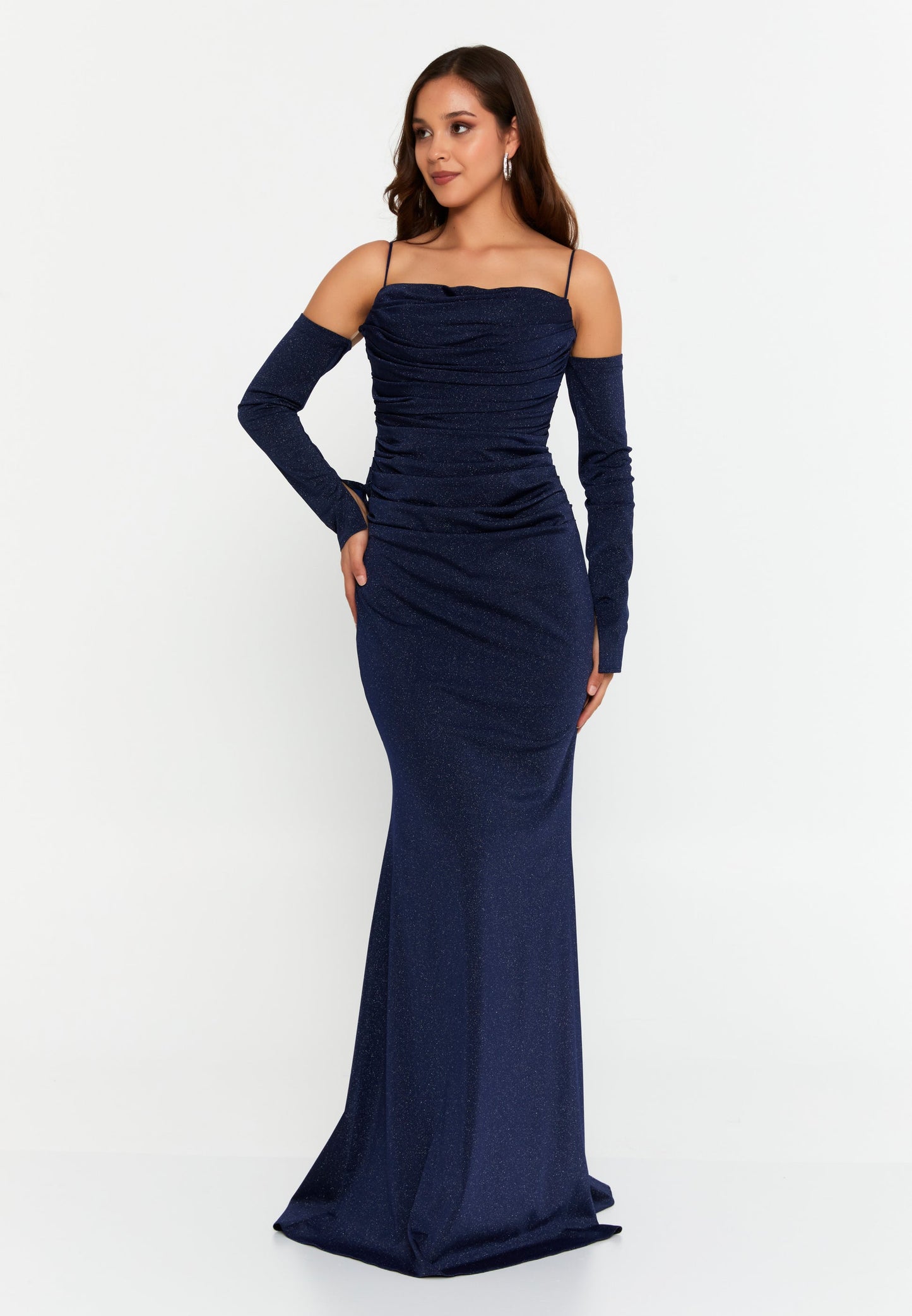 Off Shoulder Maxi Lycra Mermaid Regular Wedding Guest Dress Unit Price: €55
