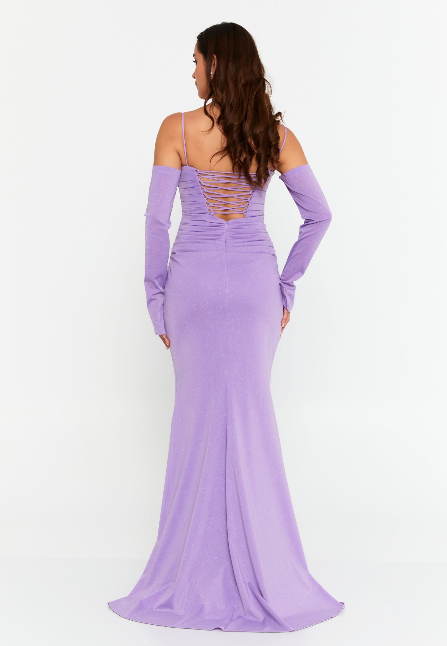 Off Shoulder Maxi Lycra Mermaid Regular Wedding Guest Dress Unit Price: €55