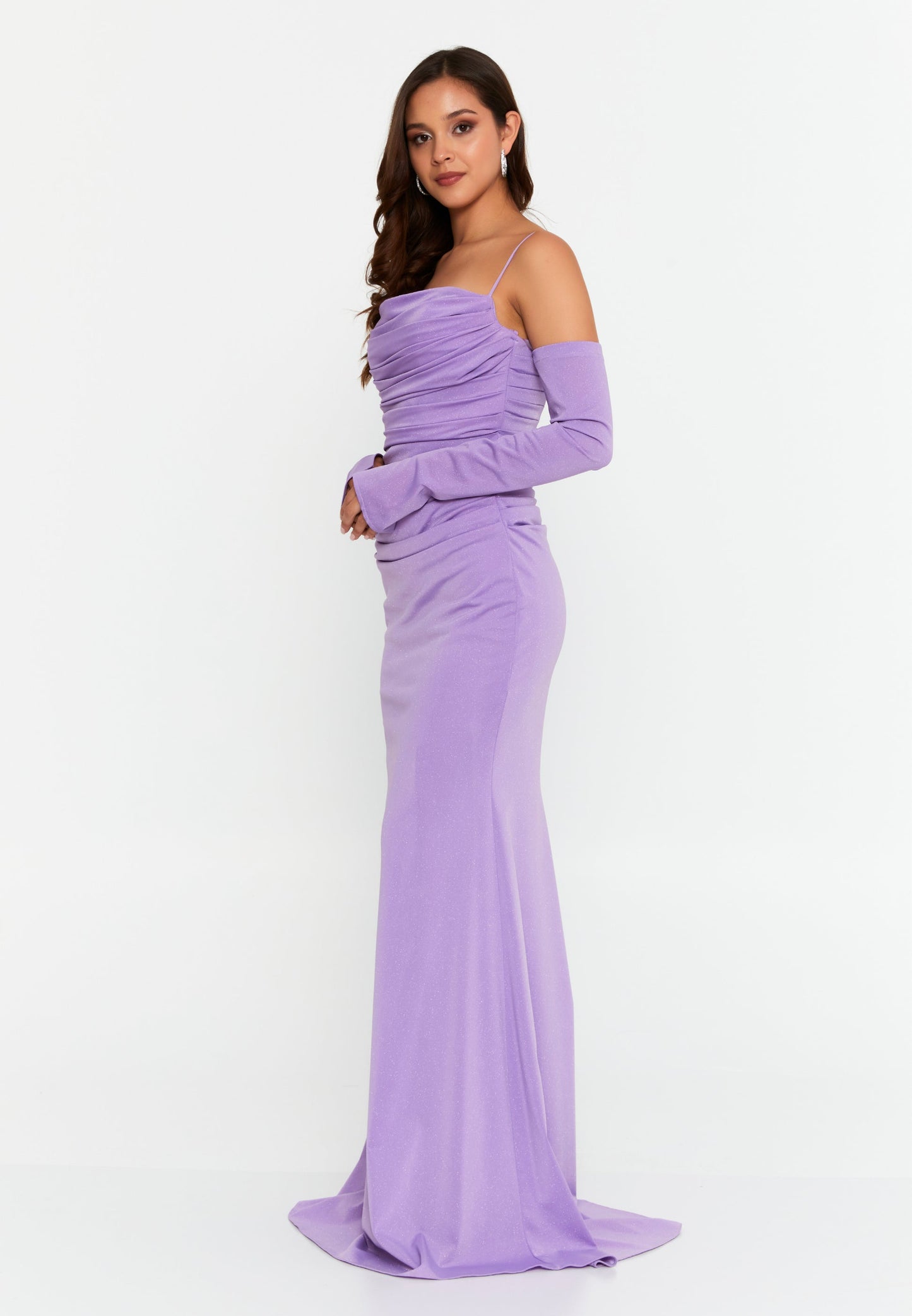 Off Shoulder Maxi Lycra Mermaid Regular Wedding Guest Dress Unit Price: €55