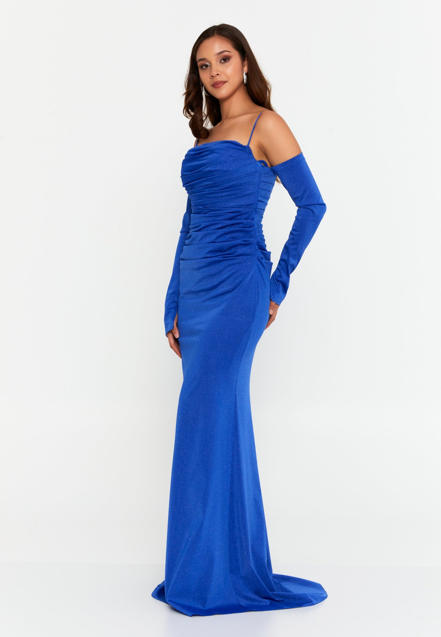 Off Shoulder Maxi Lycra Mermaid Regular Wedding Guest Dress Unit Price: €55