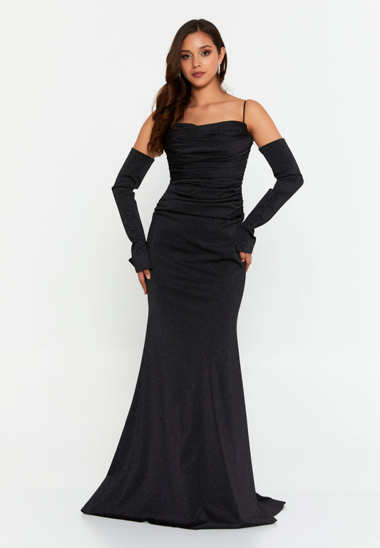 Off Shoulder Maxi Lycra Mermaid Regular Wedding Guest Dress Unit Price: €55