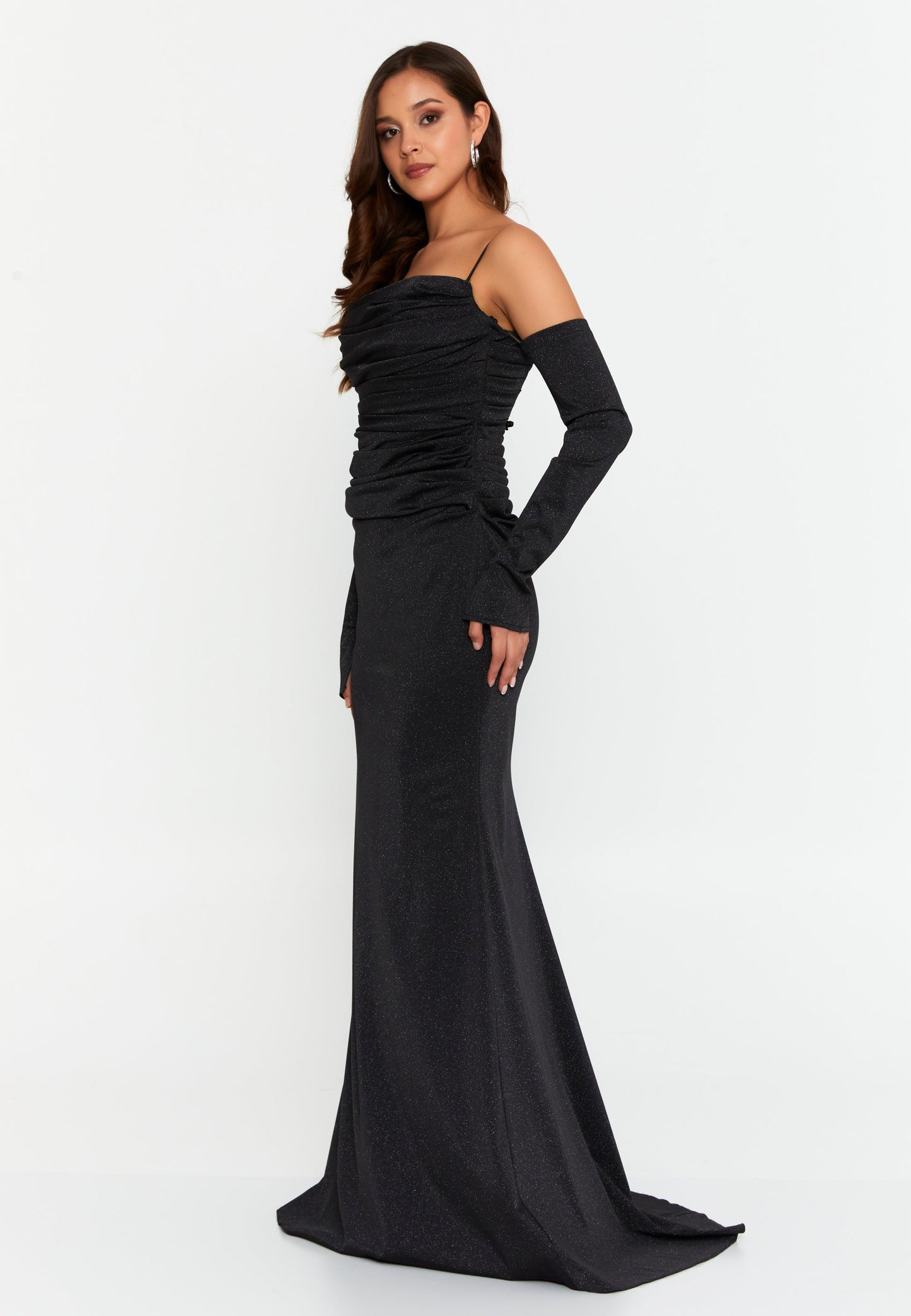 Off Shoulder Maxi Lycra Mermaid Regular Wedding Guest Dress Unit Price: €55