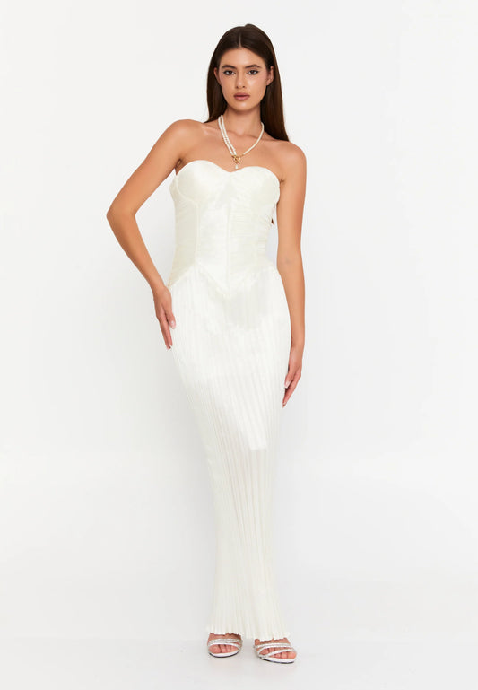 Strapless Maxi Lycra Column Regular Evening Dress Unit Price: €47