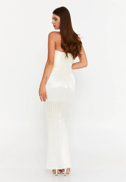 Strapless Maxi Lycra Column Regular Evening Dress Unit Price: €47