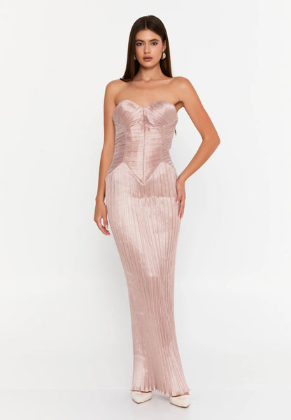 Strapless Maxi Lycra Column Regular Evening Dress Unit Price: €47