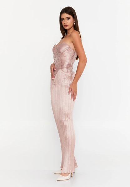 Strapless Maxi Lycra Column Regular Evening Dress Unit Price: €47
