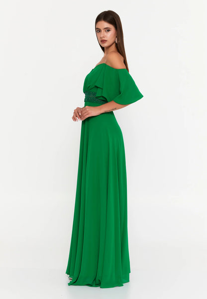 Off Shoulder Maxi Chiffon Column Regular Wedding Guest Dress Unit Price: €60