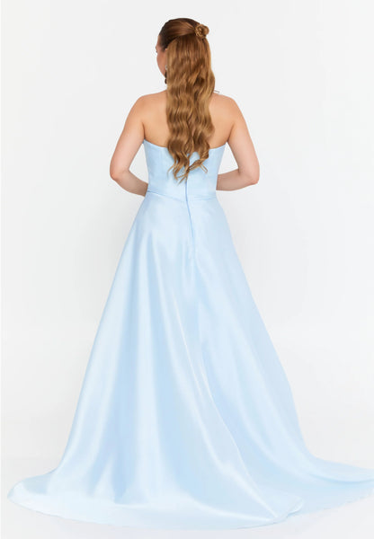 Strapless Maxi Polyester A - Line Regular Prom Dress Unit Price: €143