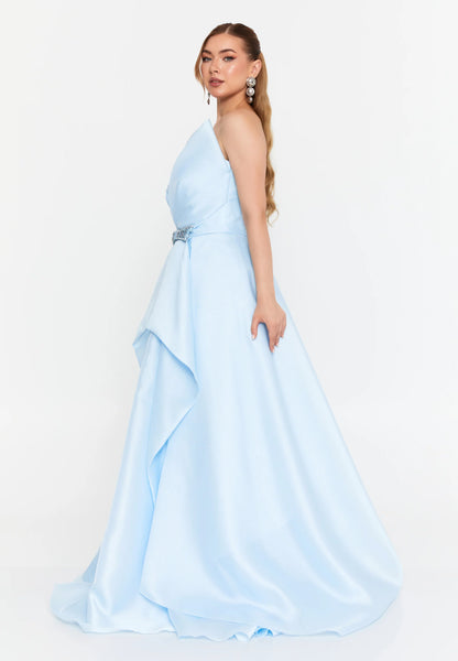 Strapless Maxi Polyester A - Line Regular Prom Dress Unit Price: €143