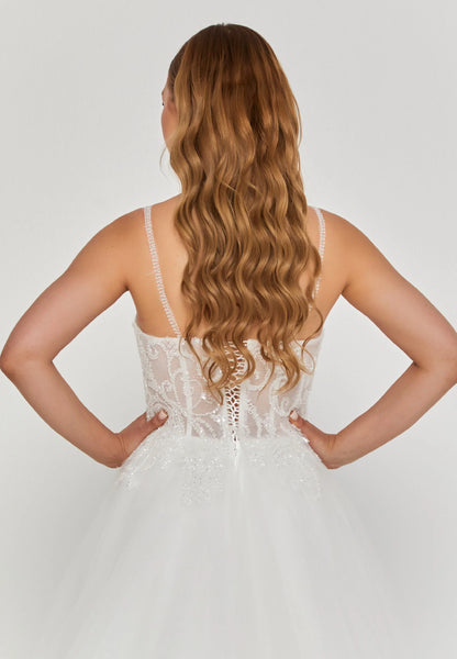 Sleeveless Maxi Tulle Regular Wedding Dress Unit Price: €240