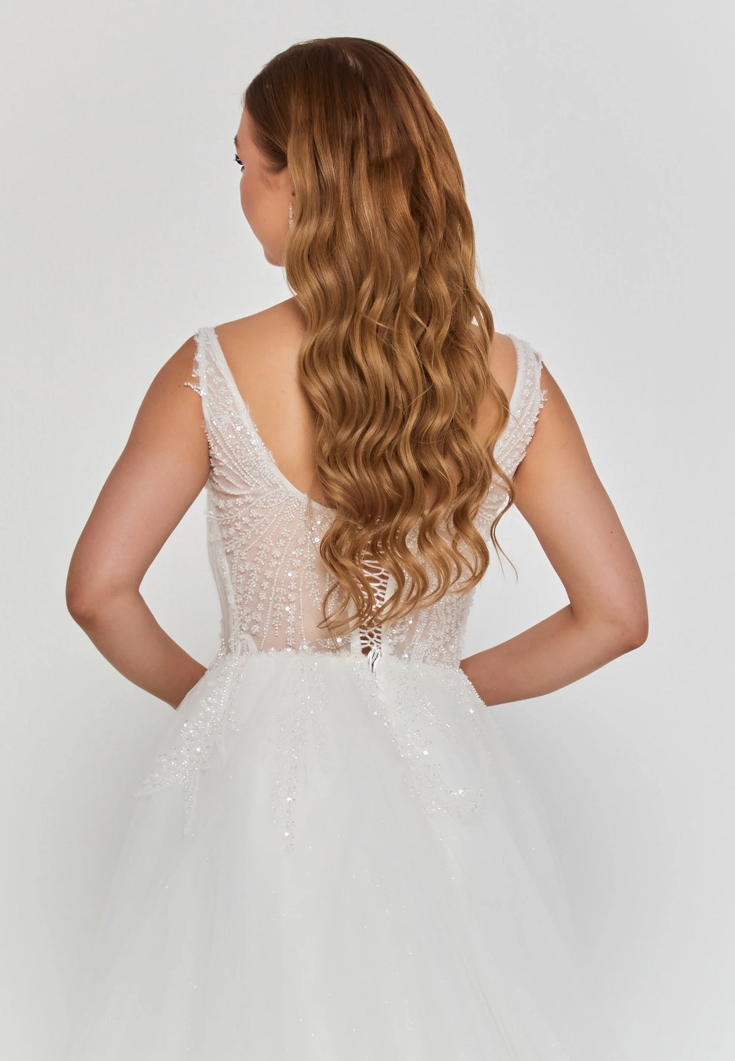 Sleeveless Maxi Tulle Regular Wedding Dress Unit Price: €265
