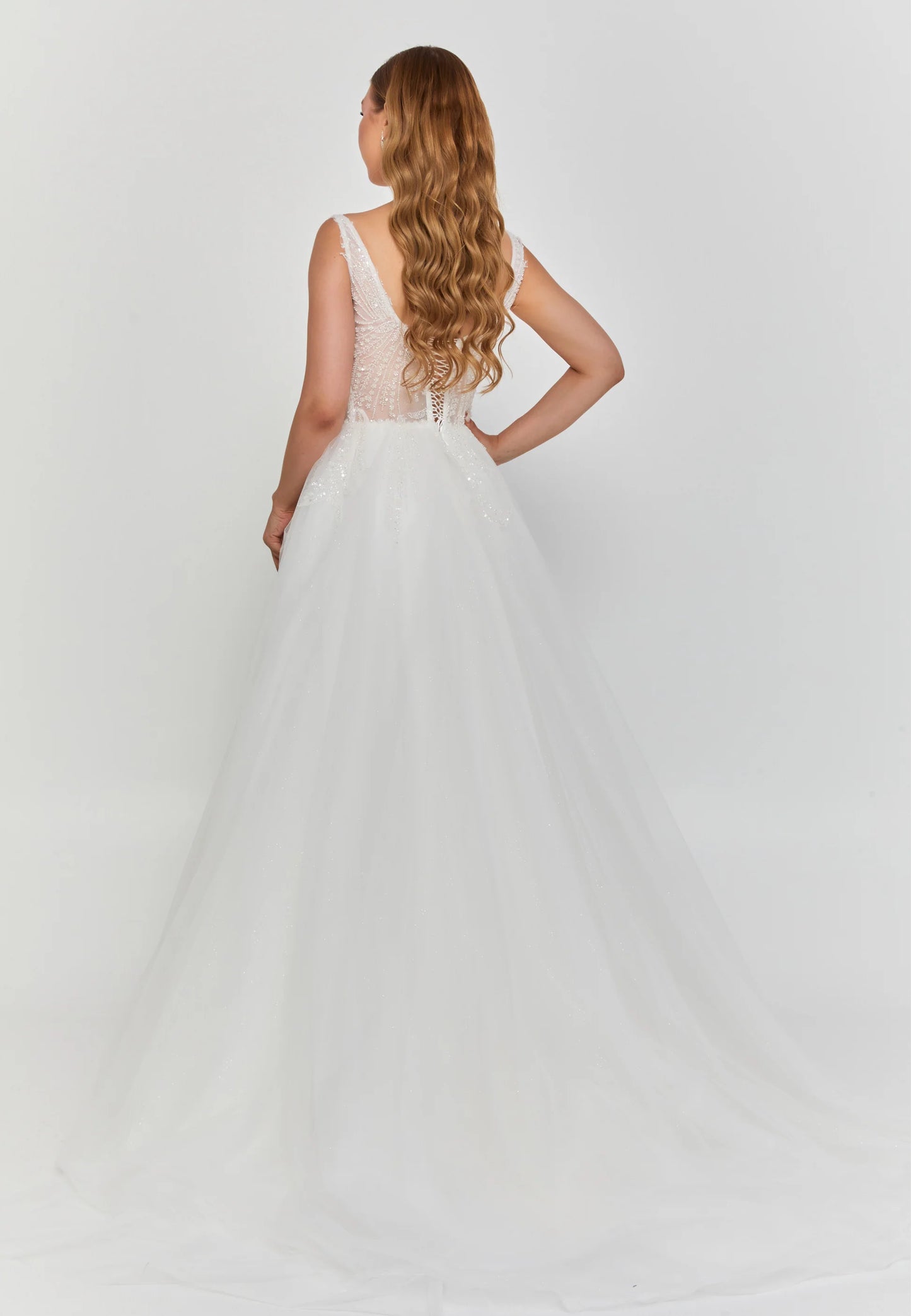 Sleeveless Maxi Tulle Regular Wedding Dress Unit Price: €265