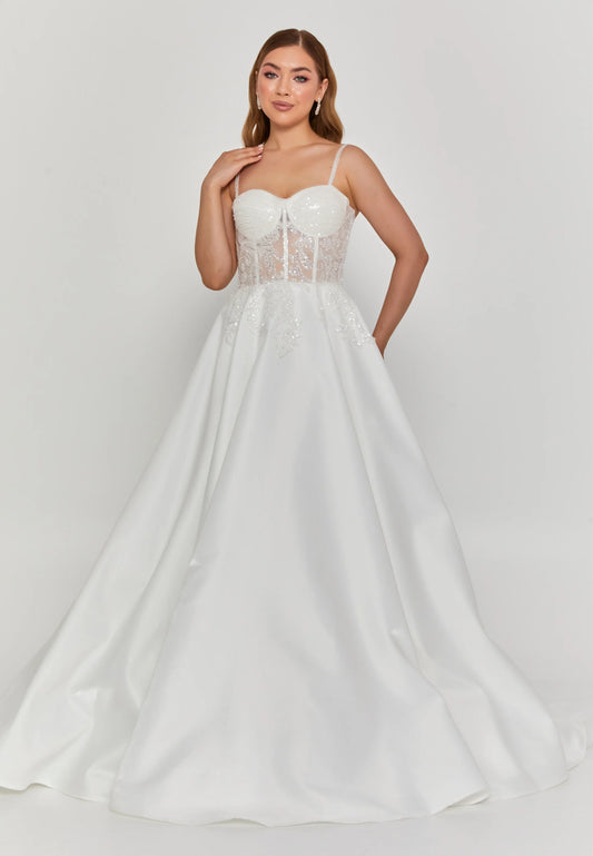 Sleeveless Maxi Polyester Regular Wedding Dress Unit Price: €250