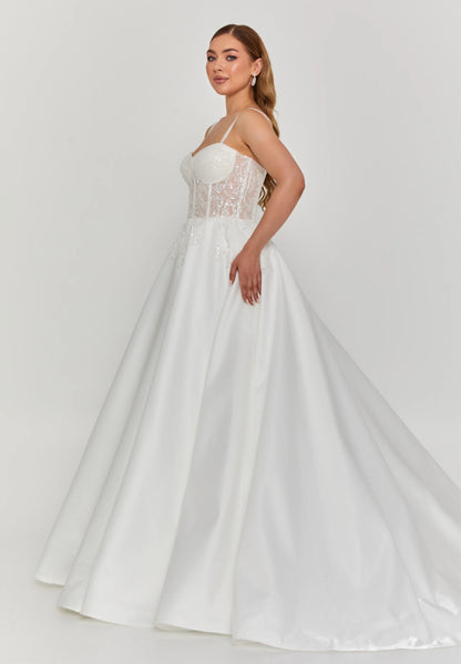 Sleeveless Maxi Polyester Regular Wedding Dress Unit Price: €250