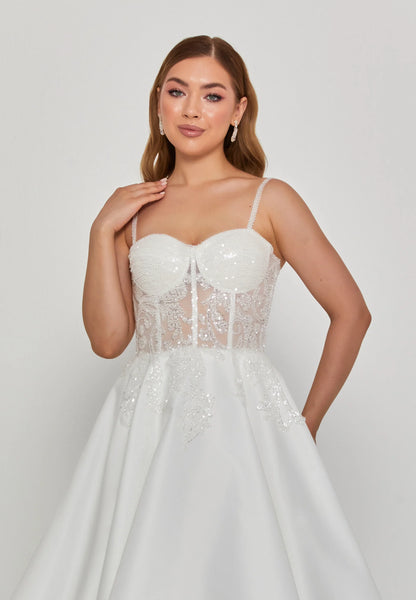 Sleeveless Maxi Polyester Regular Wedding Dress Unit Price: €250