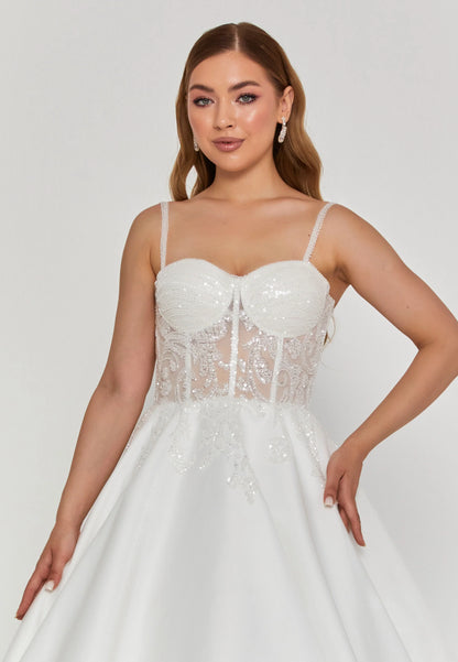 Sleeveless Maxi Polyester Regular Wedding Dress Unit Price: €250