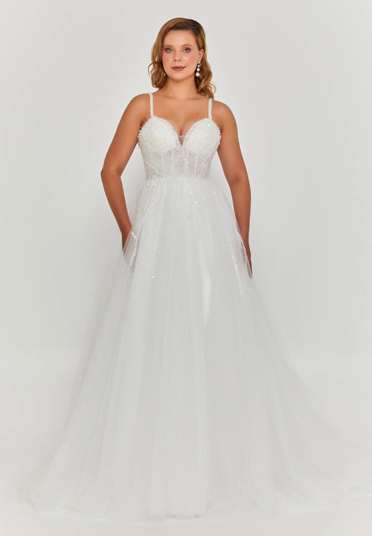 Sleeveless Maxi Tulle Regular Wedding Dress Unit Price: €200