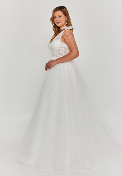 One Shoulder Maxi Tulle Regular Wedding Dress Unit Price: €390