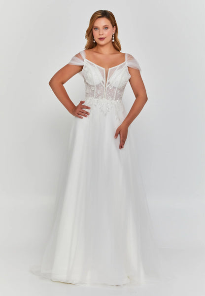 Off Shoulder Maxi Tulle Regular Wedding Dress Unit Price: €450