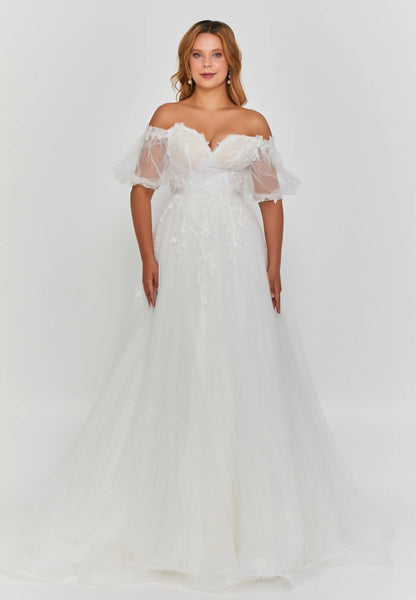 Off Shoulder Maxi Tulle Regular Wedding Dress Unit Price: €450