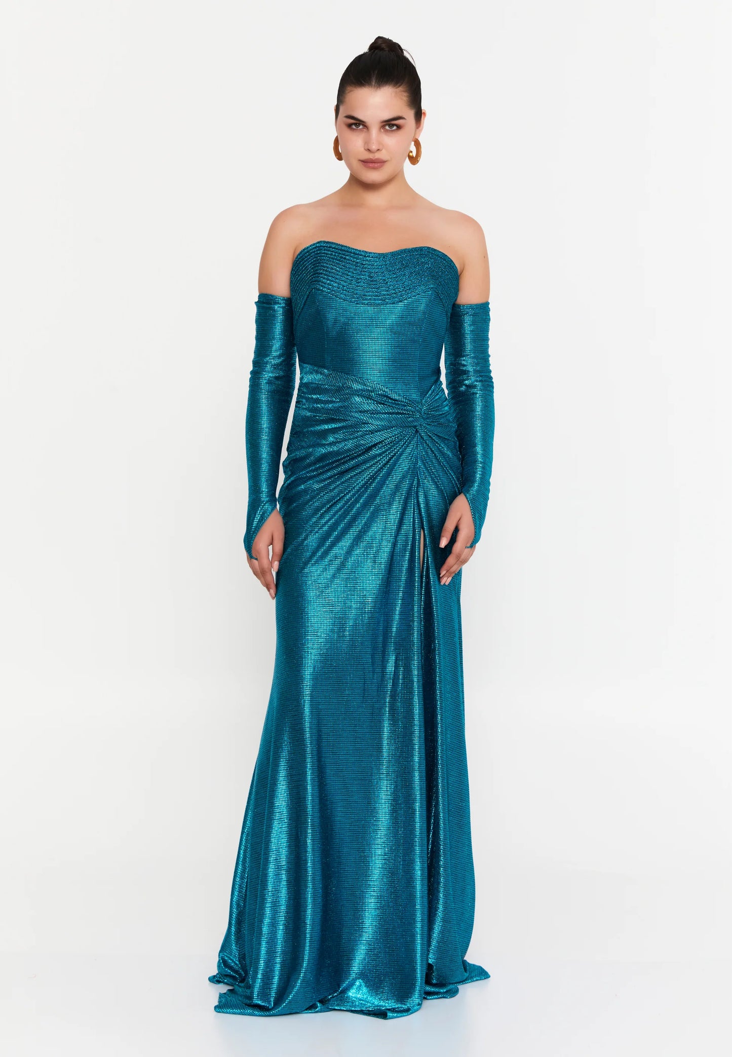 Off Shoulder Maxi Chiffon Mermaid Regular Wedding Guest Dress Unit Price: €125