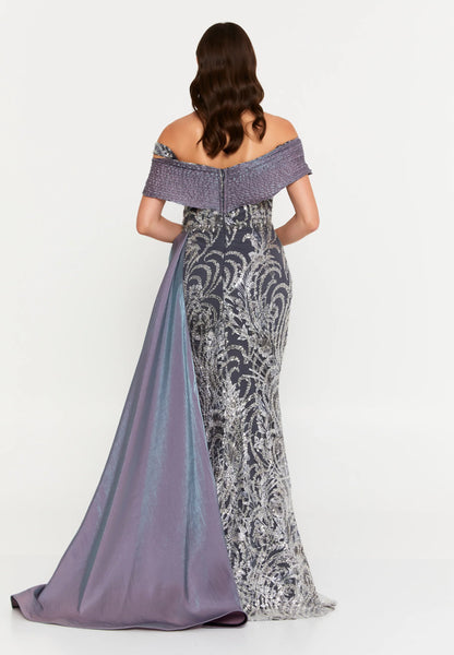 Off Shoulder Maxi Tulle Mermaid Regular Wedding Guest Dress Unit Price: €95