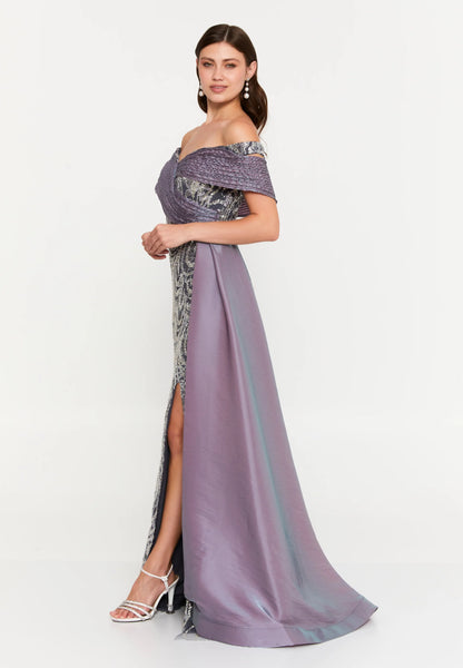 Off Shoulder Maxi Tulle Mermaid Regular Wedding Guest Dress Unit Price: €95