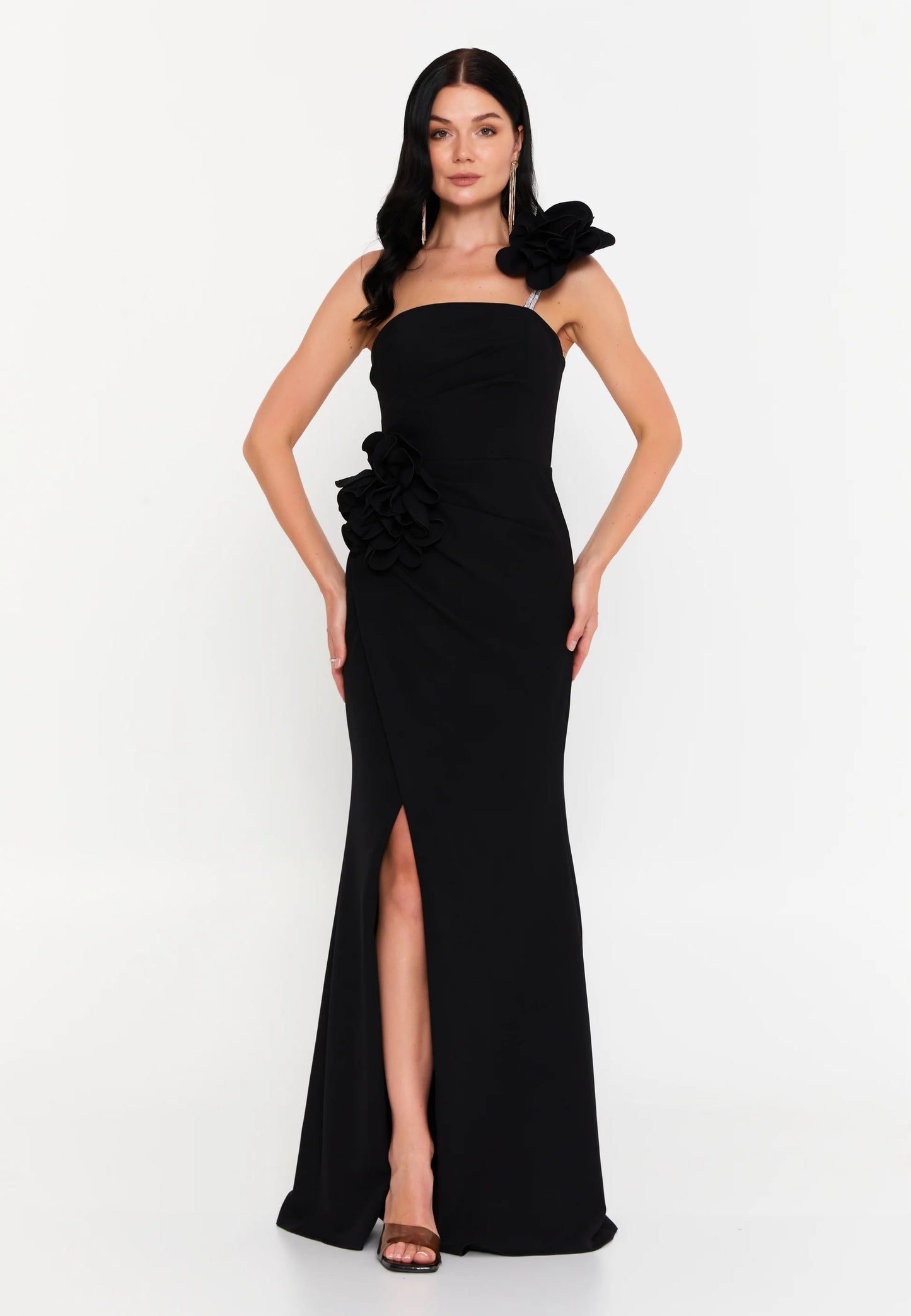 One Shoulder Maxi Viscose Mermaid Regular Evening Dress Unit Price: €50