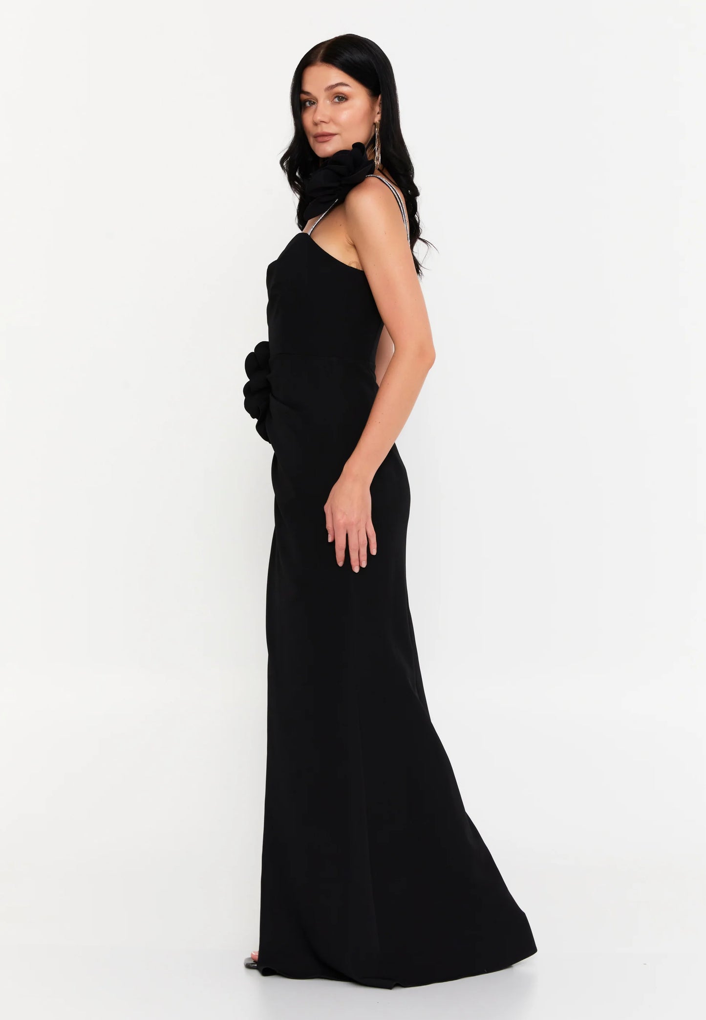 One Shoulder Maxi Viscose Mermaid Regular Evening Dress Unit Price: €50