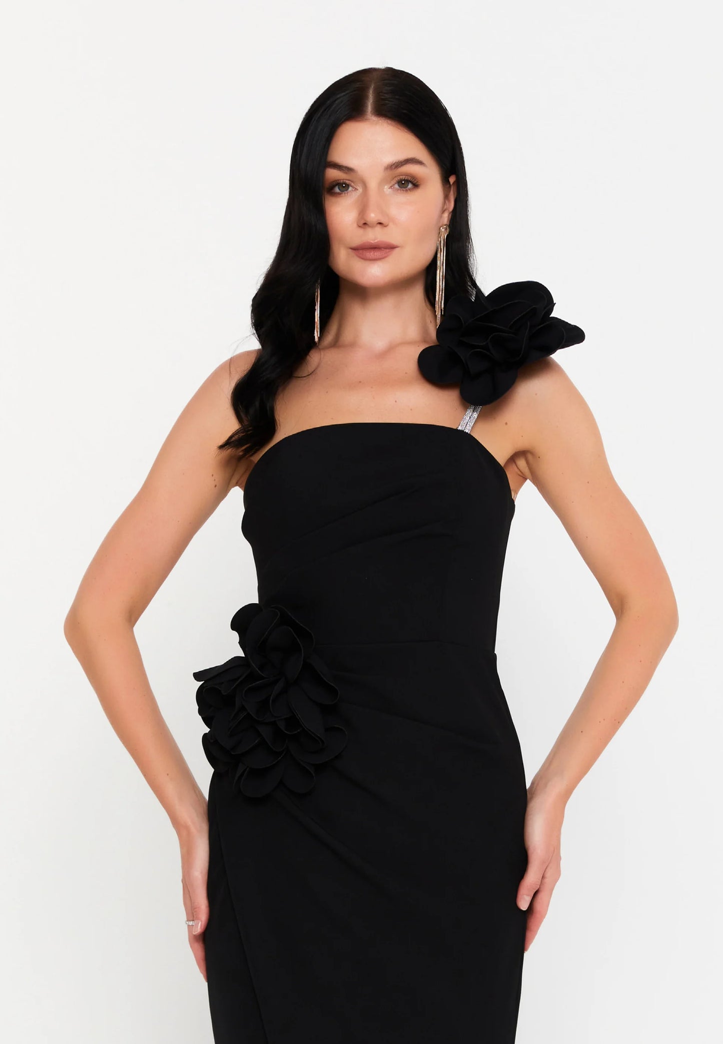 One Shoulder Maxi Viscose Mermaid Regular Evening Dress Unit Price: €50