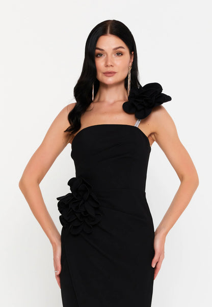 One Shoulder Maxi Viscose Mermaid Regular Evening Dress Unit Price: €50