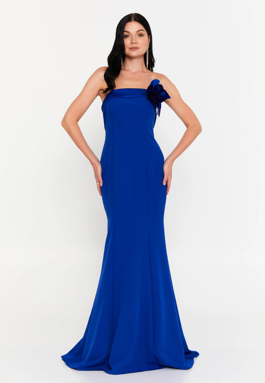 Strapless Maxi Viscose Mermaid Regular Wedding Guest Dress Unit Price: €50