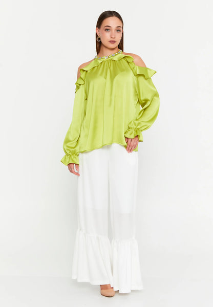 Long Sleeve With Stones Regular Blouse Unit Price: €18