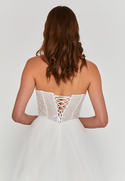 Strapless Maxi Tulle Regular Wedding Dress Unit Price: €390