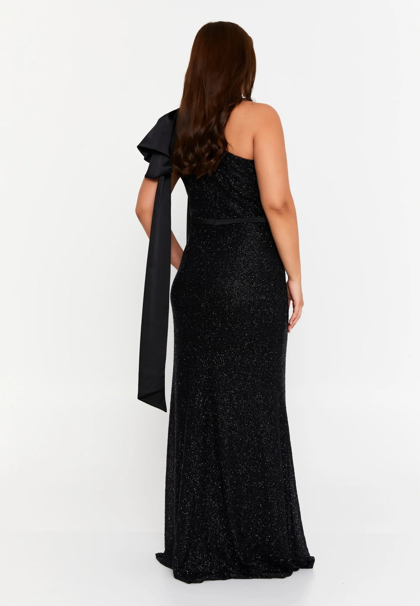 One Shoulder Maxi Lycra Mermaid Plus Size Wedding Guest Dress Unit Price: €75
