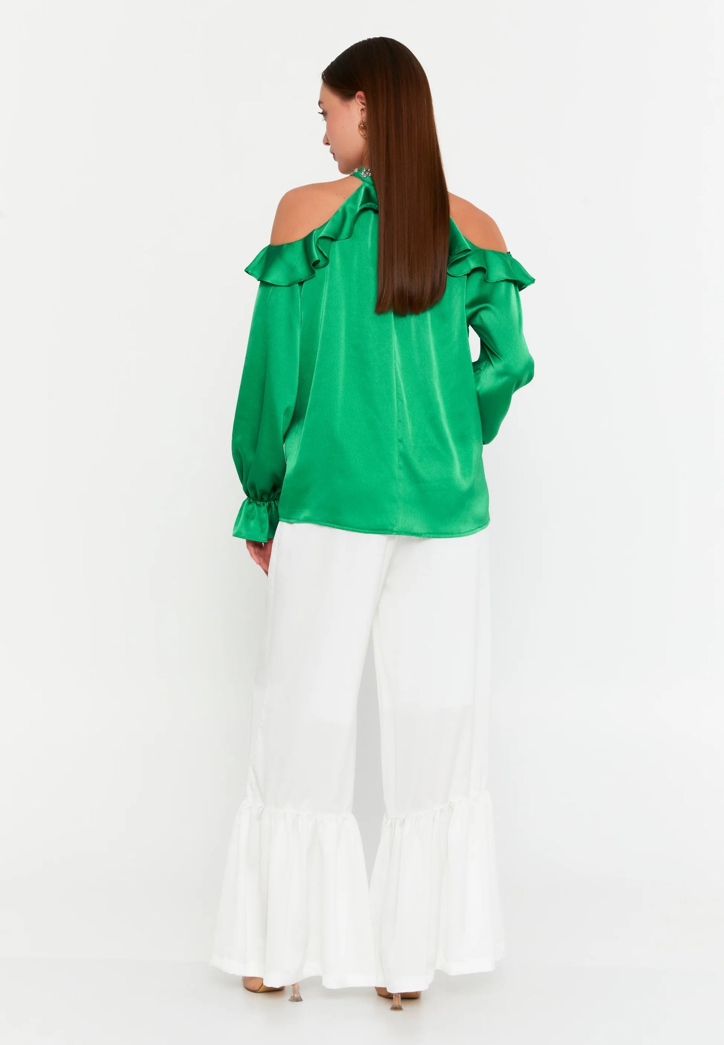 Long Sleeve With Stones Regular Blouse Unit Price: €18