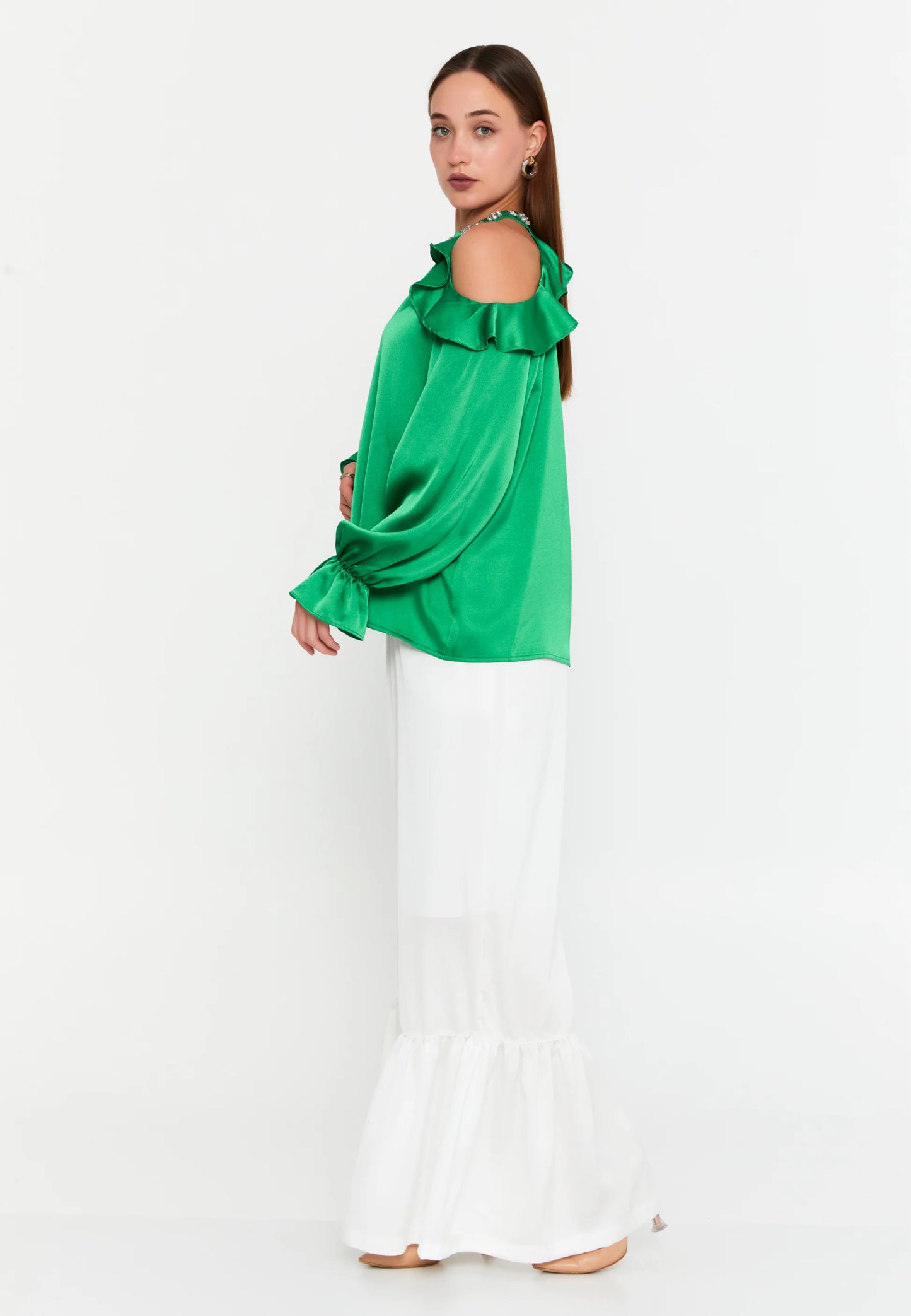 Long Sleeve With Stones Regular Blouse Unit Price: €18