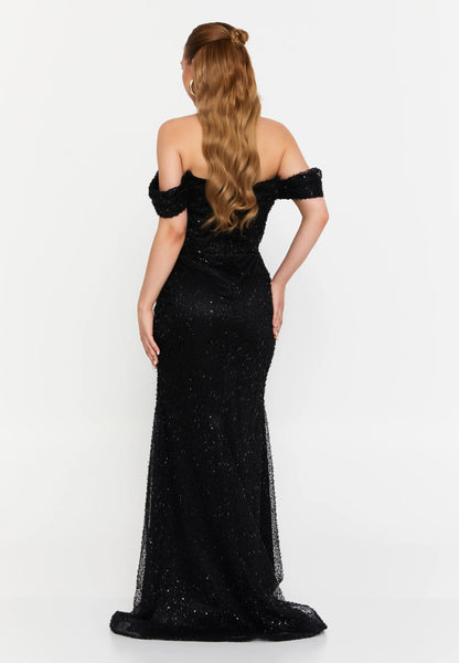 Off Shoulder Maxi Tulle Mermaid Regular Wedding Guest Dress Unit Price: €95