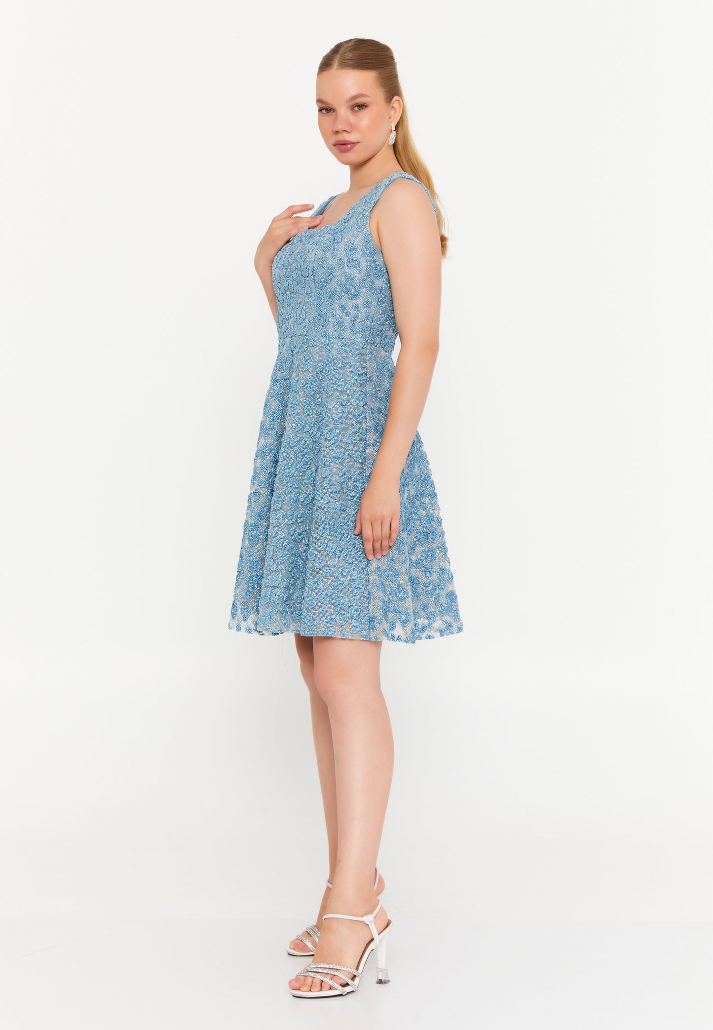 Sleeveless Mini Tulle Column Regular Cocktail Dress Unit Price: €20