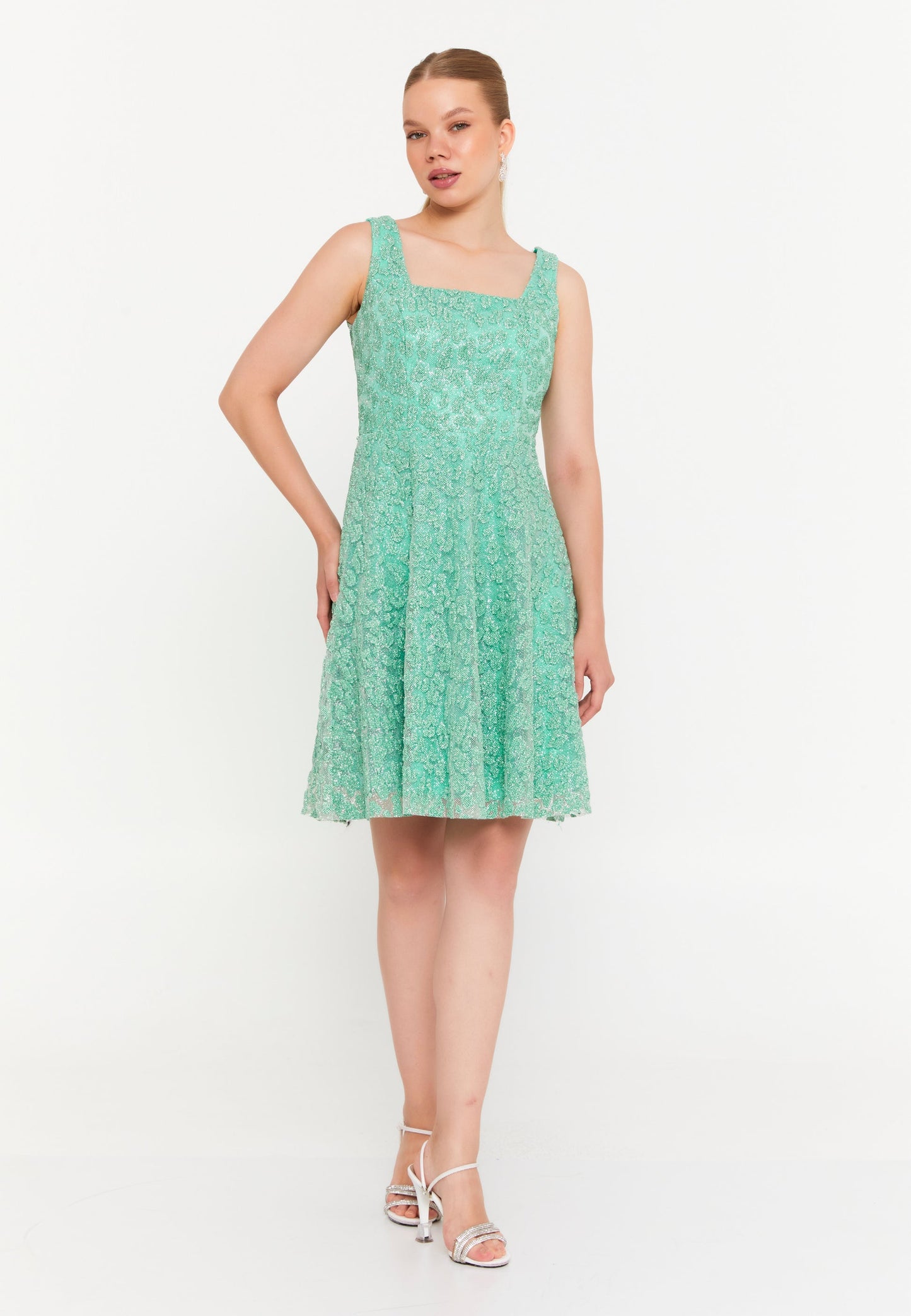 Sleeveless Mini Tulle Column Regular Cocktail Dress Unit Price: €20