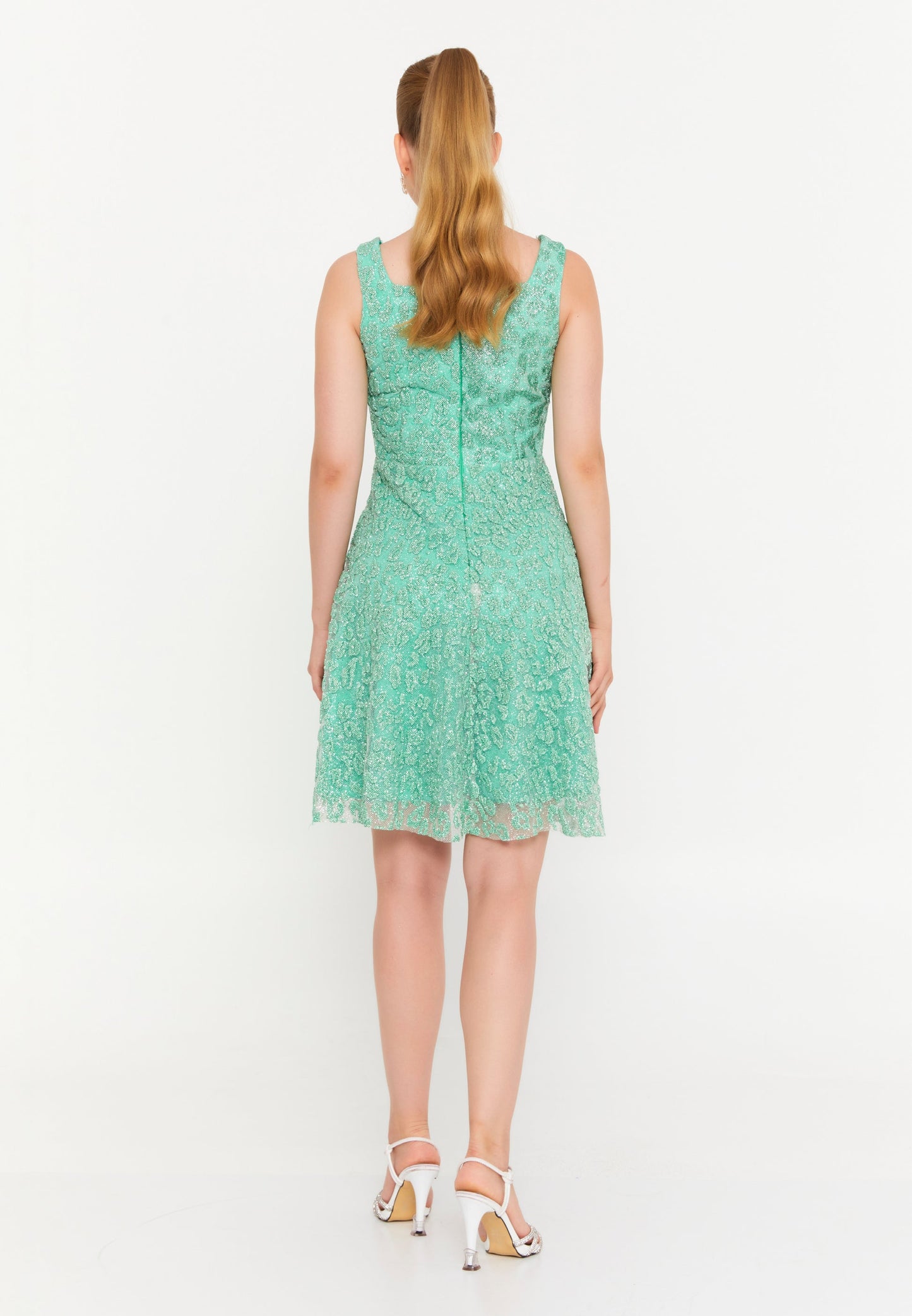 Sleeveless Mini Tulle Column Regular Cocktail Dress Unit Price: €20