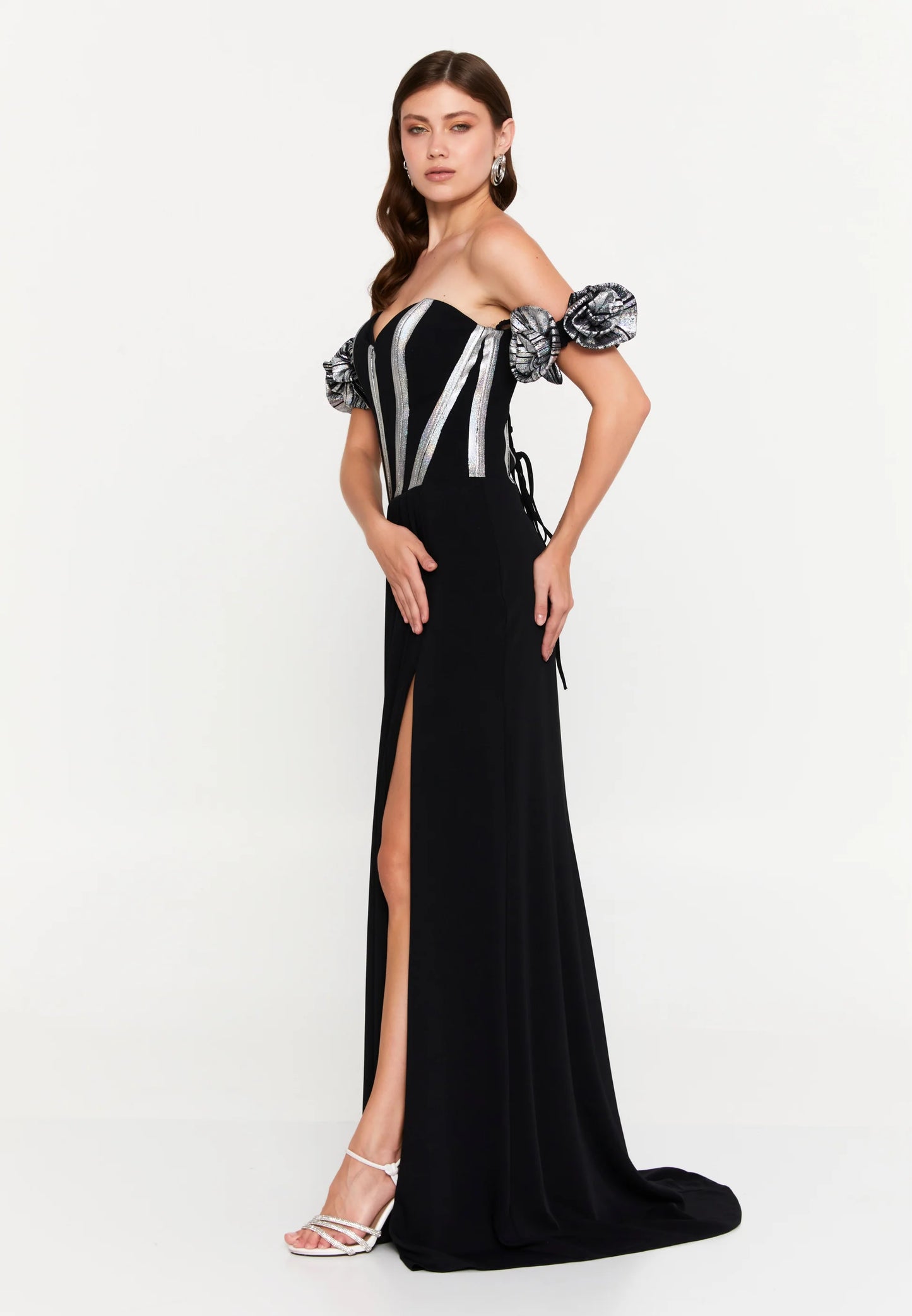Off Shoulder Maxi Viscose Mermaid Regular Wedding Guest Dress Unit Price: €93