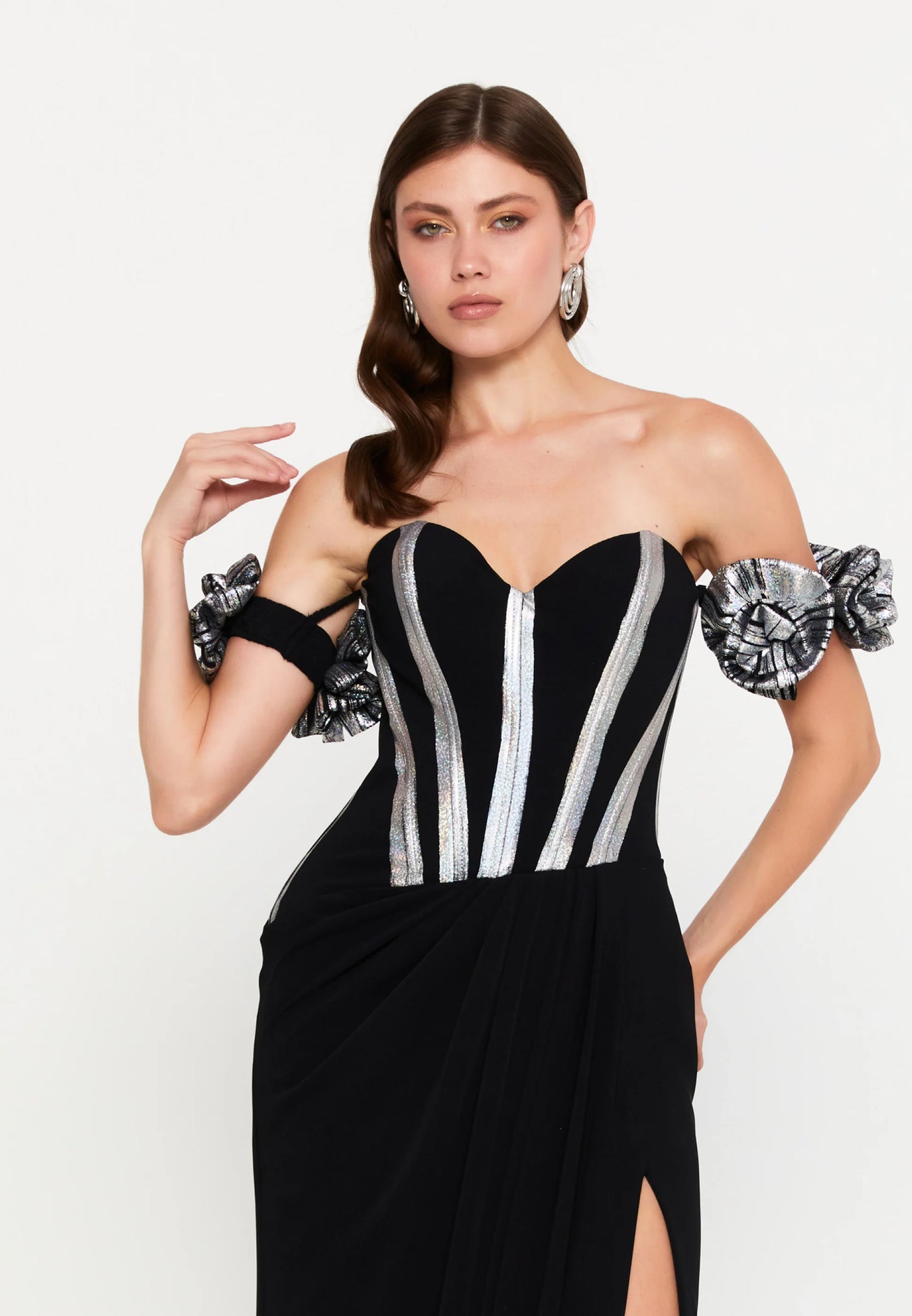 Off Shoulder Maxi Viscose Mermaid Regular Wedding Guest Dress Unit Price: €93