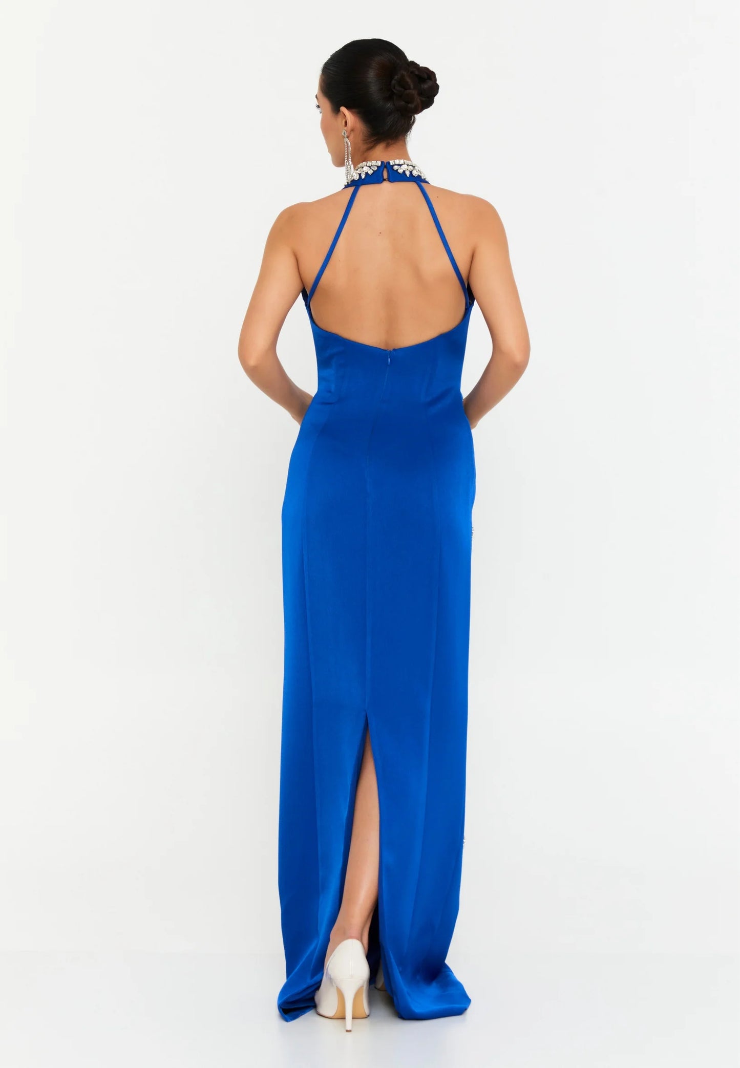 Sleeveless Maxi Polyester Column Regular Wedding Guest Dress Unit Price: €140