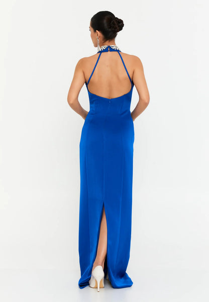 Sleeveless Maxi Polyester Column Regular Wedding Guest Dress Unit Price: €140