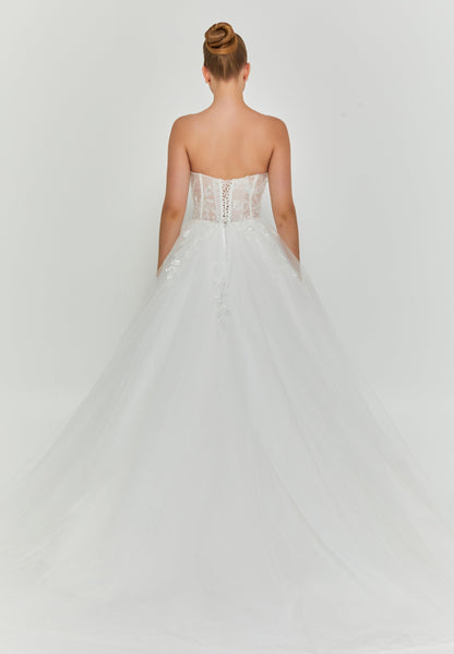 Strapless Maxi Tulle Regular Wedding Dress Unit Price: €200