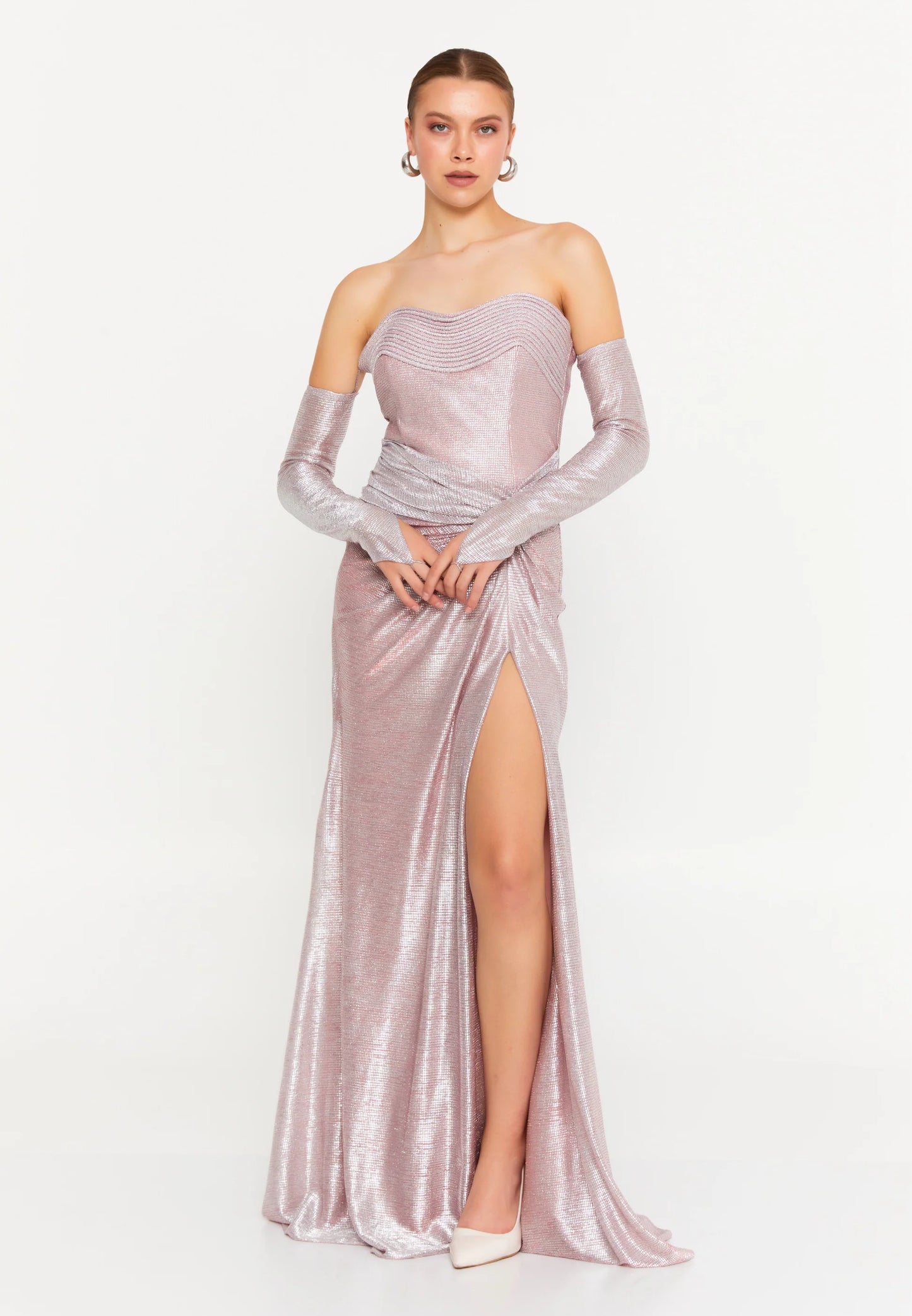 Off Shoulder Maxi Chiffon Mermaid Regular Wedding Guest Dress Unit Price: €125